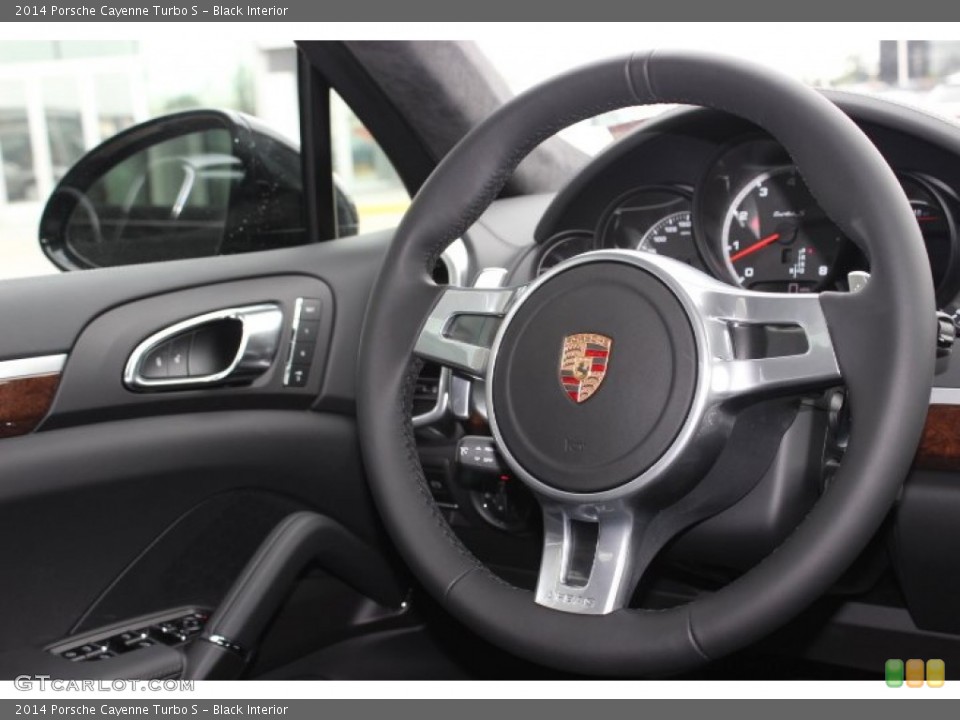 Black Interior Steering Wheel for the 2014 Porsche Cayenne Turbo S #87578140