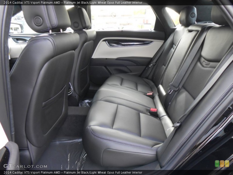 Platinum Jet Black/Light Wheat Opus Full Leather Interior Rear Seat for the 2014 Cadillac XTS Vsport Platinum AWD #87579238