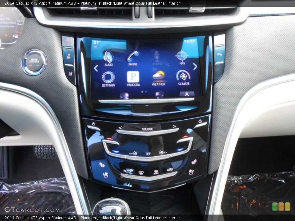 Platinum Jet Black/Light Wheat Opus Full Leather Interior Controls for the 2014 Cadillac XTS Vsport Platinum AWD #87579319