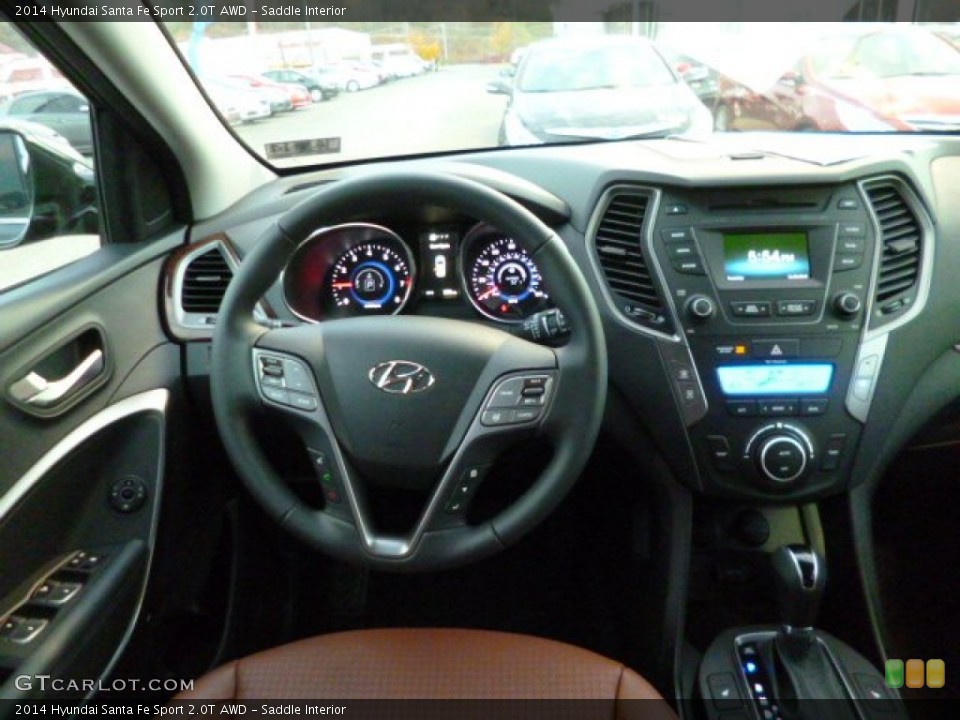 Saddle Interior Dashboard for the 2014 Hyundai Santa Fe Sport 2.0T AWD #87579745
