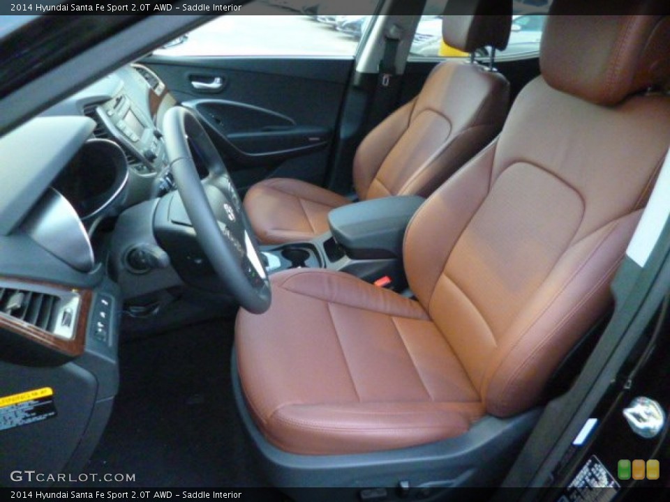 Saddle Interior Front Seat for the 2014 Hyundai Santa Fe Sport 2.0T AWD #87579772