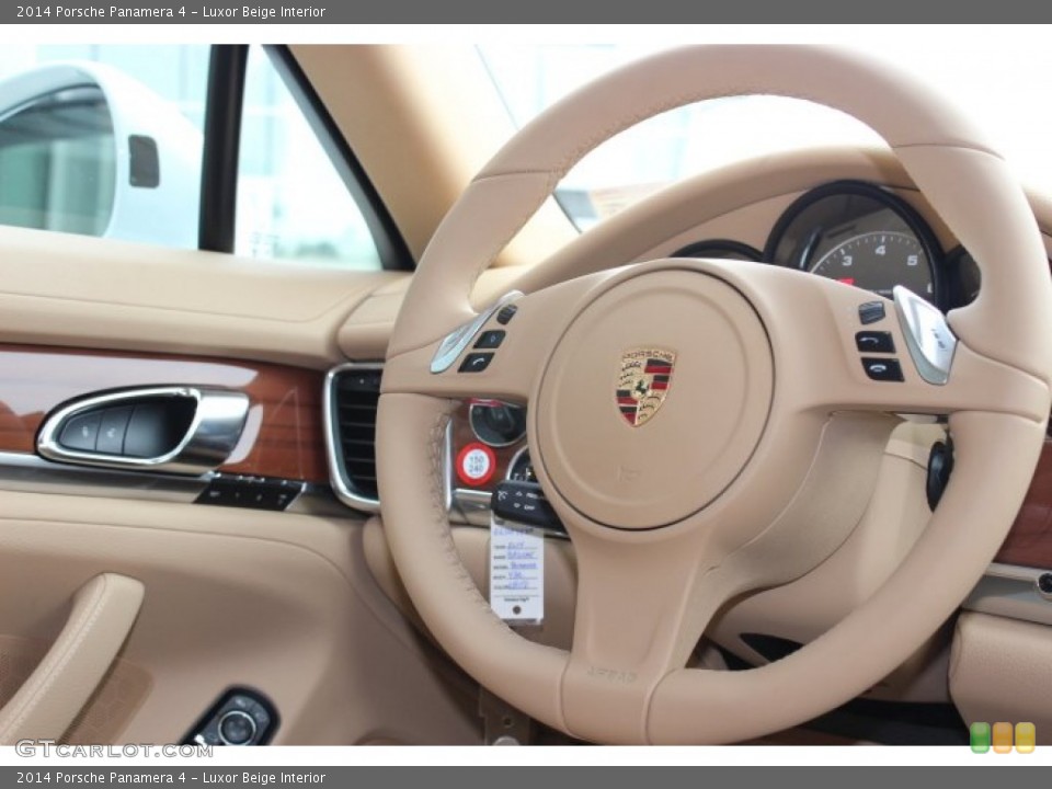 Luxor Beige Interior Steering Wheel for the 2014 Porsche Panamera 4 #87579898