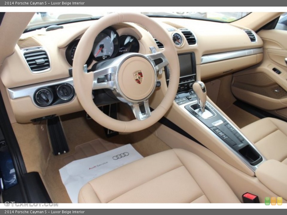 Luxor Beige Interior Photo for the 2014 Porsche Cayman S #87580270