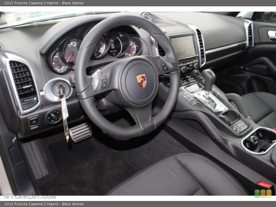 Black Interior Prime Interior for the 2013 Porsche Cayenne S Hybrid #87582793