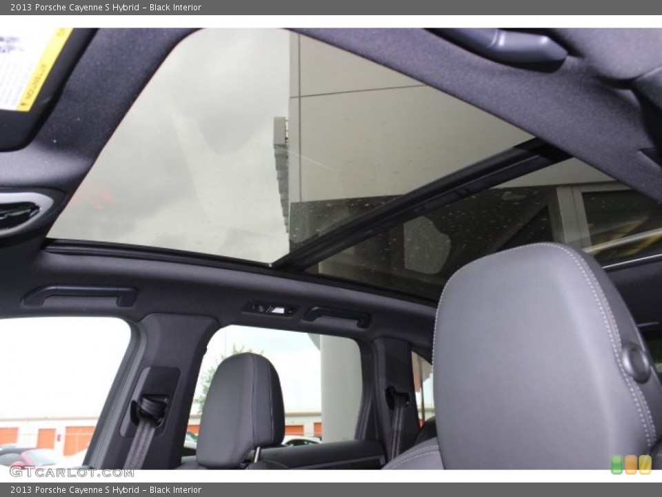 Black Interior Sunroof for the 2013 Porsche Cayenne S Hybrid #87582895