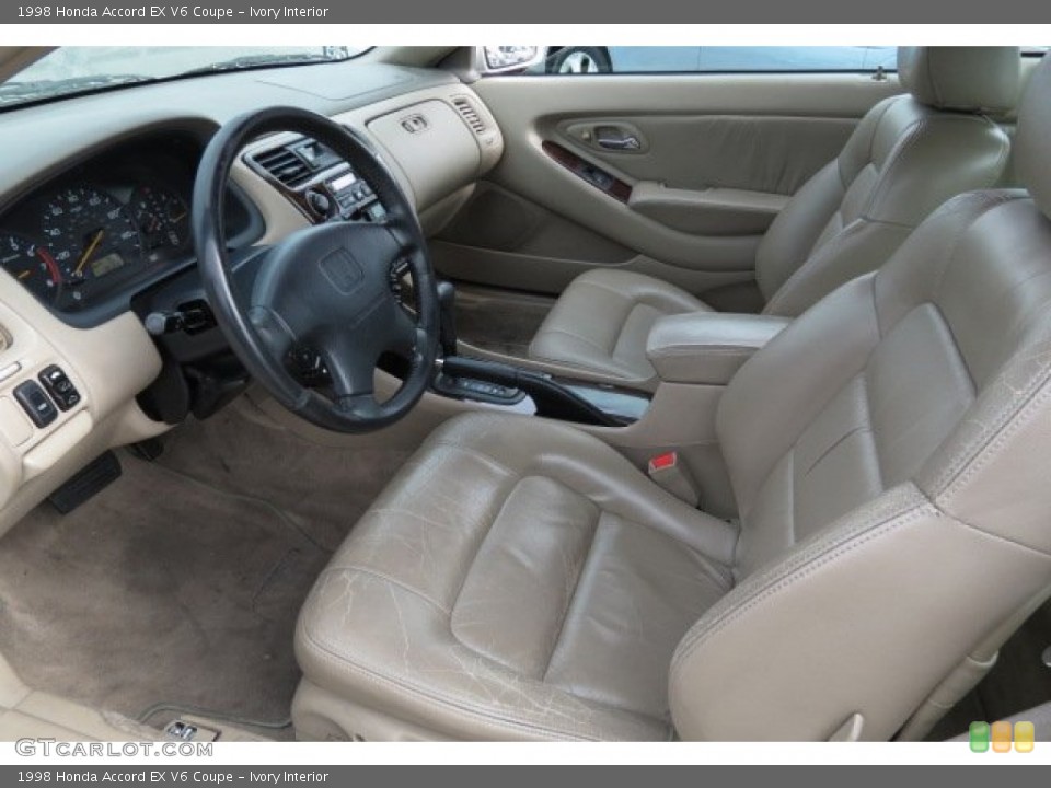 Ivory Interior Front Seat for the 1998 Honda Accord EX V6 Coupe #87584896