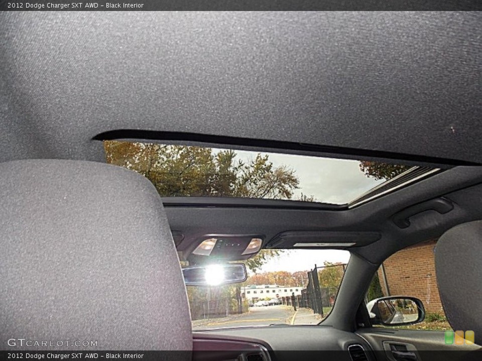 Black Interior Sunroof for the 2012 Dodge Charger SXT AWD #87585397