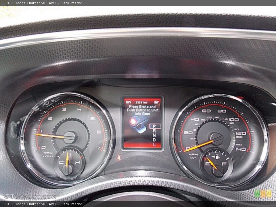 Black Interior Gauges for the 2012 Dodge Charger SXT AWD #87585844