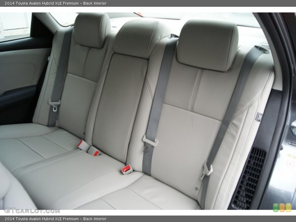Black Interior Rear Seat for the 2014 Toyota Avalon Hybrid XLE Premium #87588070