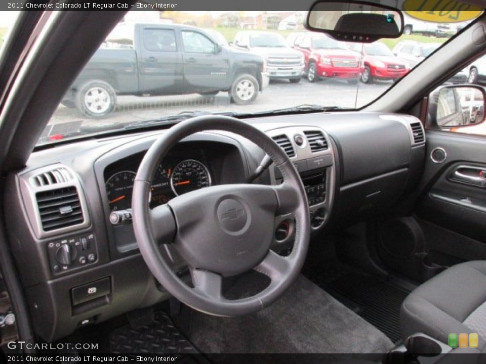 Ebony Interior Dashboard for the 2011 Chevrolet Colorado LT Regular Cab #87590911
