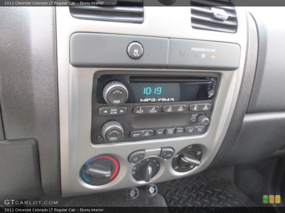 Ebony Interior Controls for the 2011 Chevrolet Colorado LT Regular Cab #87591034