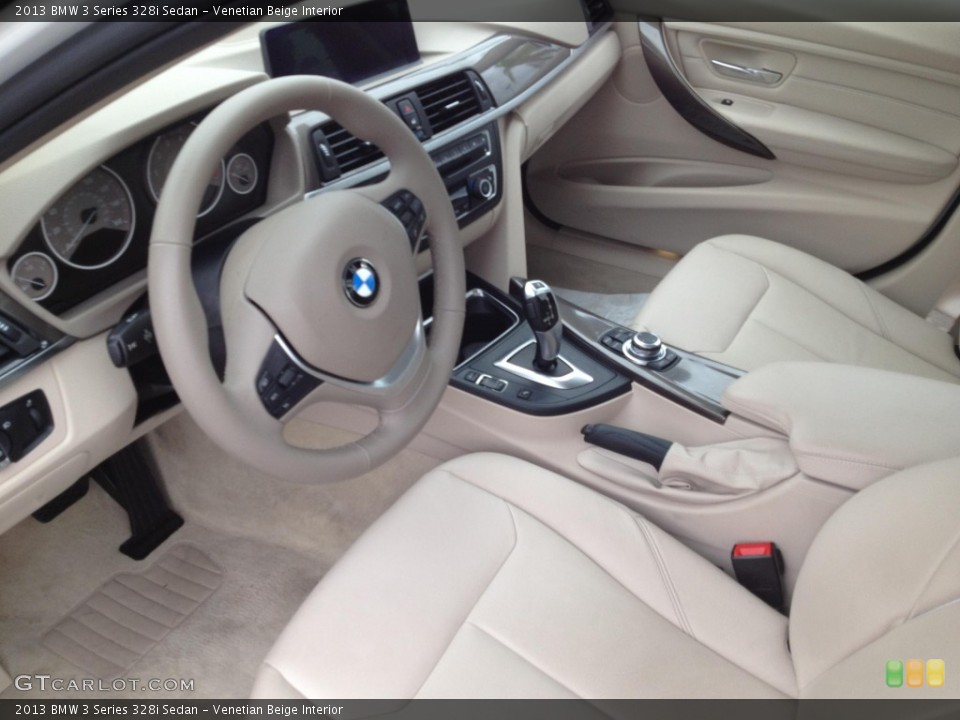 Venetian Beige Interior Prime Interior for the 2013 BMW 3 Series 328i Sedan #87591940