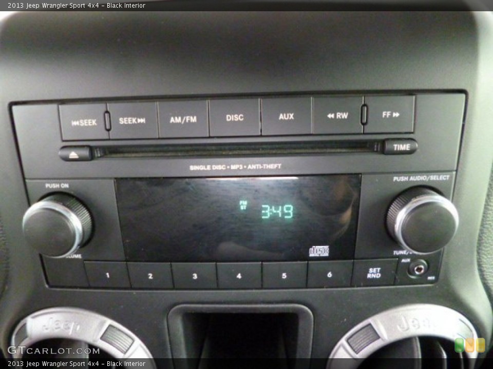 Black Interior Audio System for the 2013 Jeep Wrangler Sport 4x4 #87592207