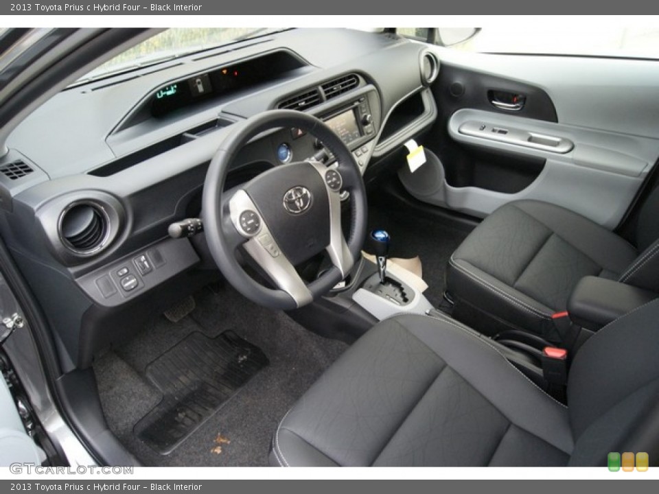 Black 2013 Toyota Prius c Interiors