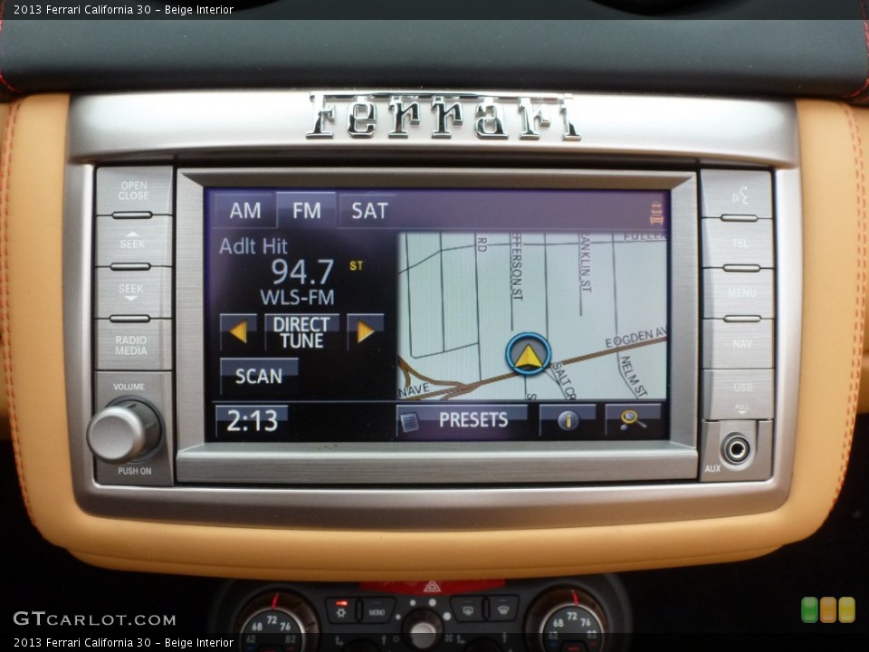 Beige Interior Navigation for the 2013 Ferrari California 30 #87598612