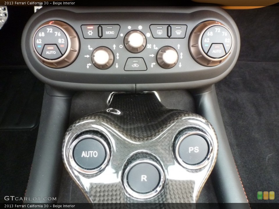 Beige Interior Controls for the 2013 Ferrari California 30 #87598660