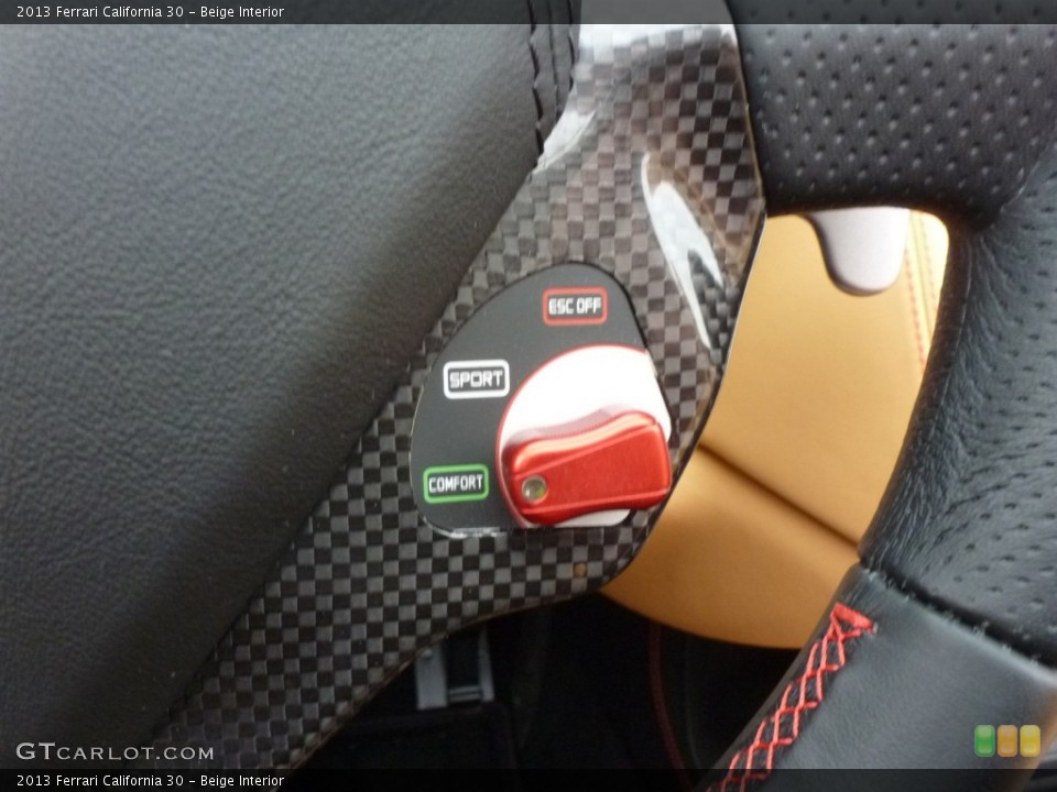 Beige Interior Controls for the 2013 Ferrari California 30 #87598750