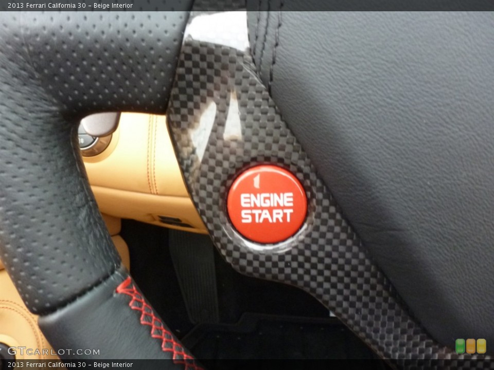 Beige Interior Controls for the 2013 Ferrari California 30 #87598789