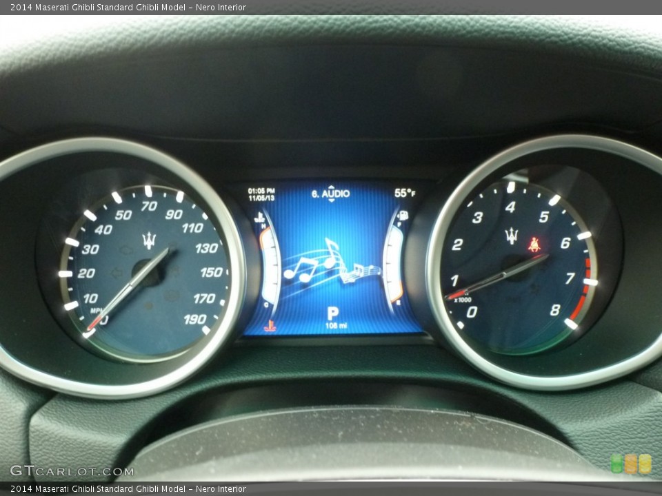 Nero Interior Gauges for the 2014 Maserati Ghibli  #87599875