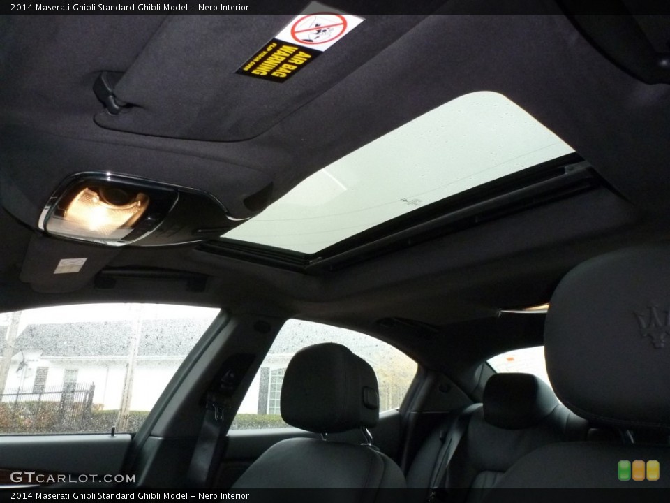 Nero Interior Sunroof for the 2014 Maserati Ghibli  #87600208