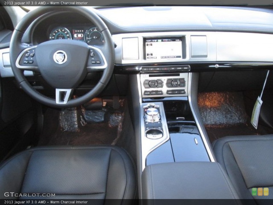 Warm Charcoal Interior Dashboard for the 2013 Jaguar XF 3.0 AWD #87601054