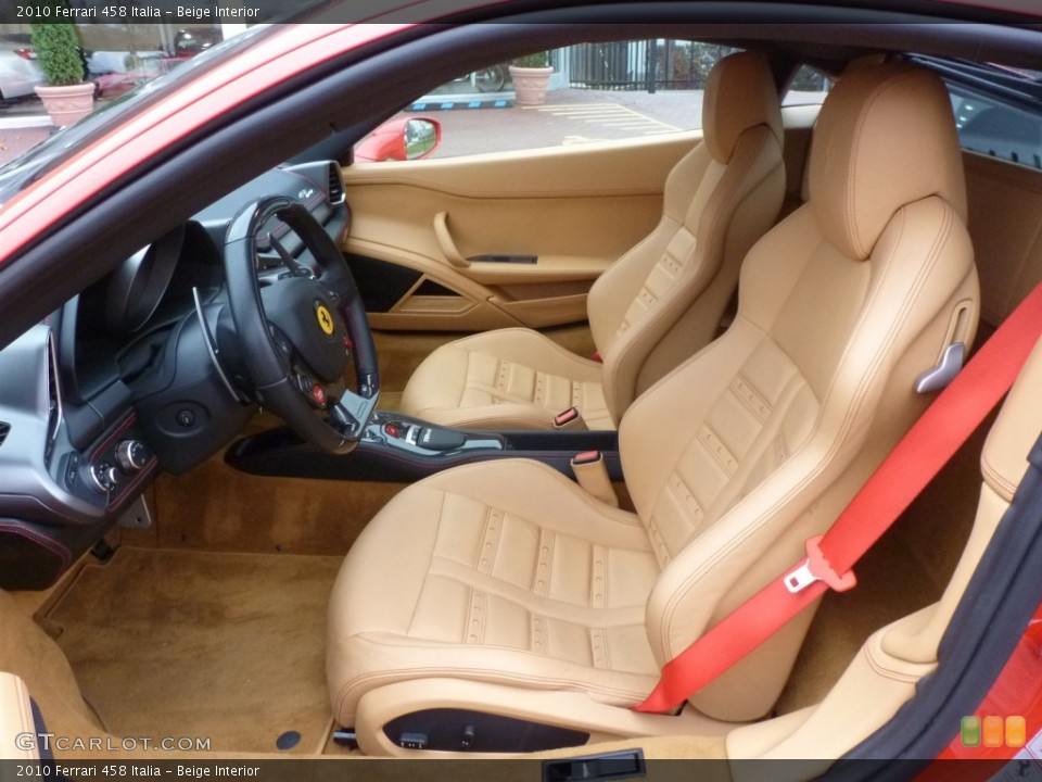 Beige Interior Front Seat for the 2010 Ferrari 458 Italia #87602182