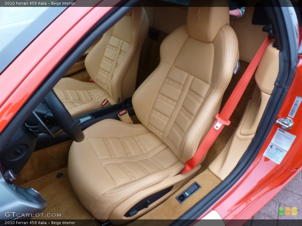 Beige Interior Front Seat for the 2010 Ferrari 458 Italia #87602230