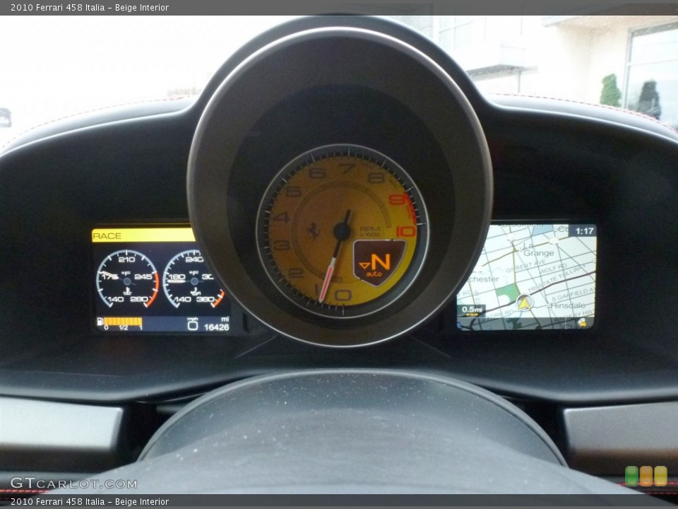 Beige Interior Gauges for the 2010 Ferrari 458 Italia #87602395