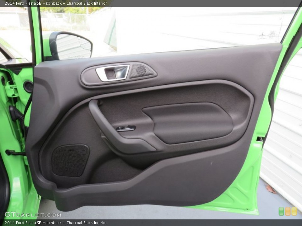 Charcoal Black Interior Door Panel for the 2014 Ford Fiesta SE Hatchback #87602765
