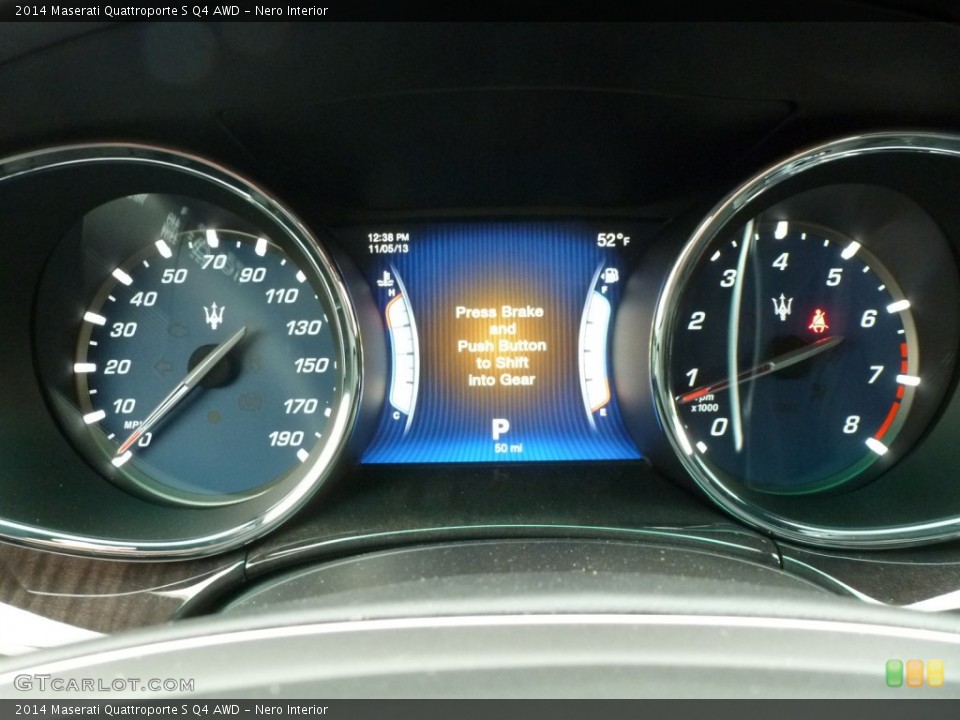Nero Interior Gauges for the 2014 Maserati Quattroporte S Q4 AWD #87603496