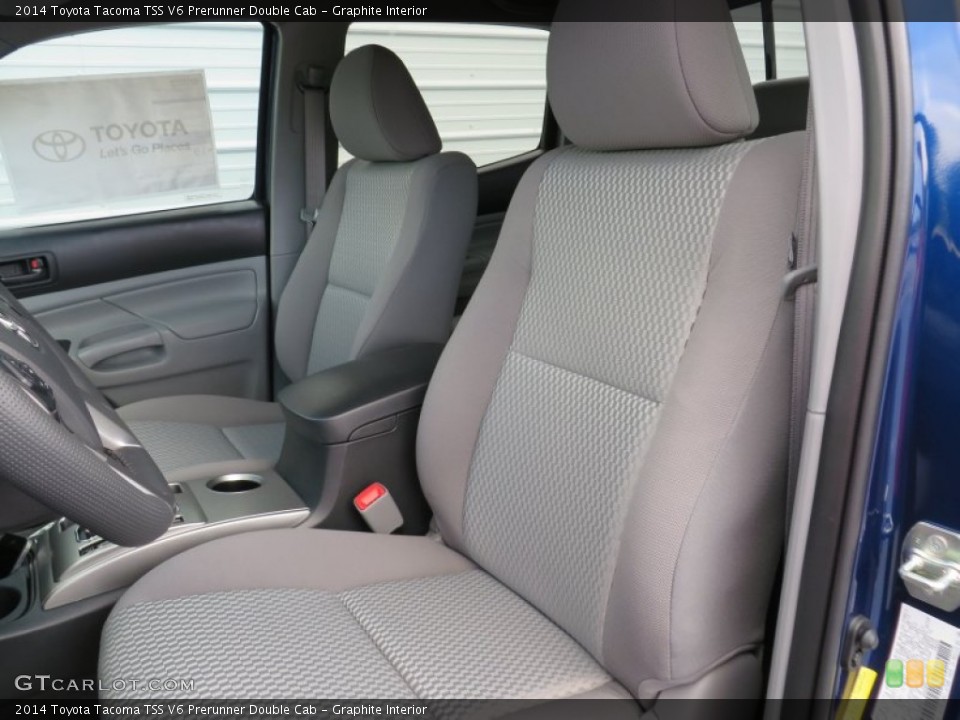 Graphite Interior Front Seat for the 2014 Toyota Tacoma TSS V6 Prerunner Double Cab #87603730
