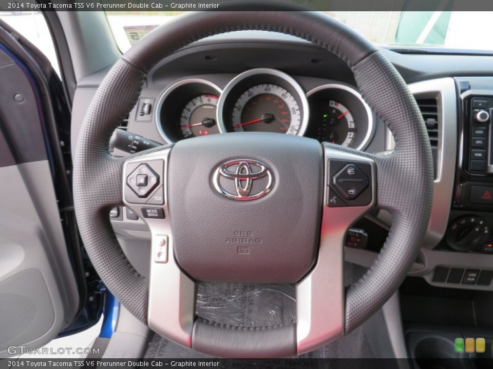 Graphite Interior Steering Wheel for the 2014 Toyota Tacoma TSS V6 Prerunner Double Cab #87603829