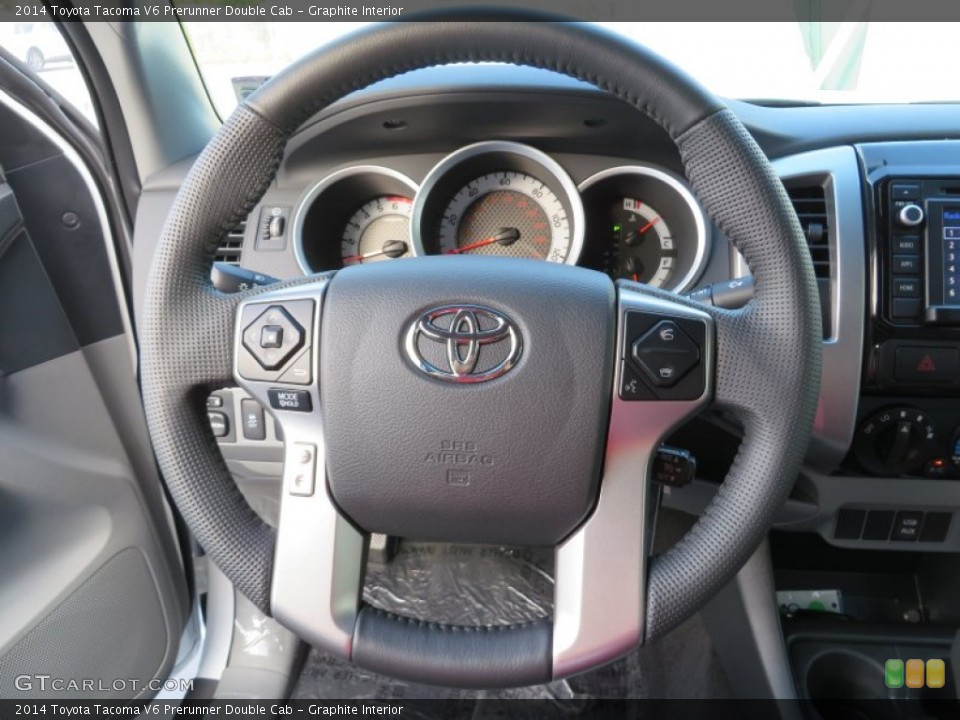 Graphite Interior Steering Wheel for the 2014 Toyota Tacoma V6 Prerunner Double Cab #87604591