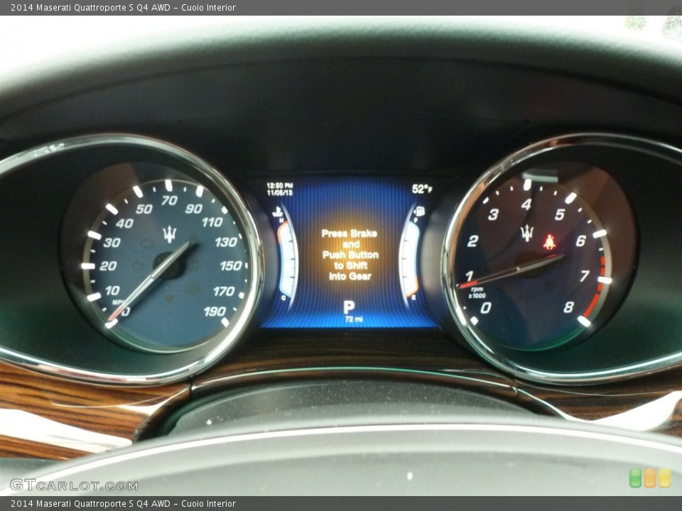 Cuoio Interior Gauges for the 2014 Maserati Quattroporte S Q4 AWD #87604813