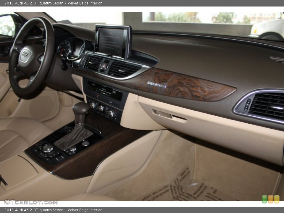 Velvet Beige Interior Dashboard for the 2013 Audi A6 2.0T quattro Sedan #87605170