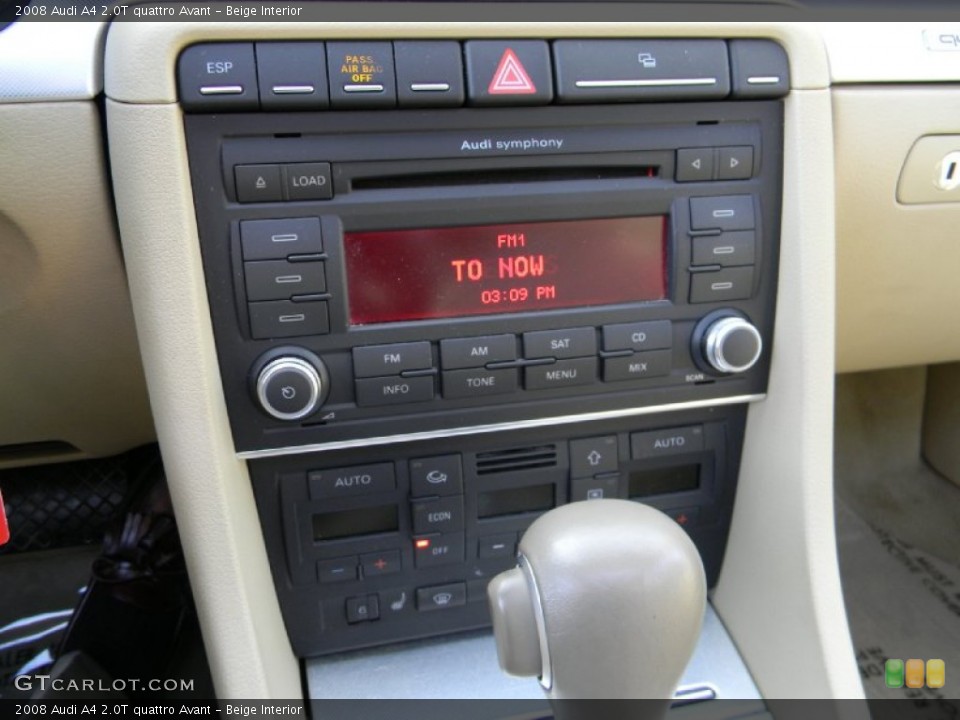 Beige Interior Audio System for the 2008 Audi A4 2.0T quattro Avant #87607516
