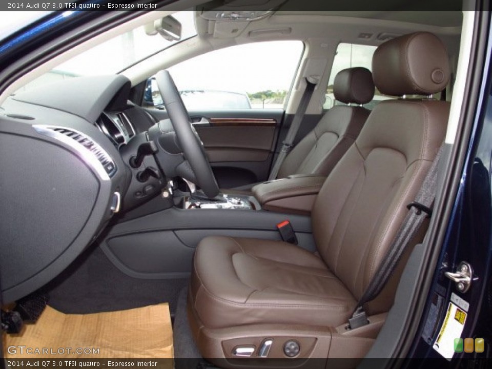 Espresso Interior Front Seat for the 2014 Audi Q7 3.0 TFSI quattro #87608371