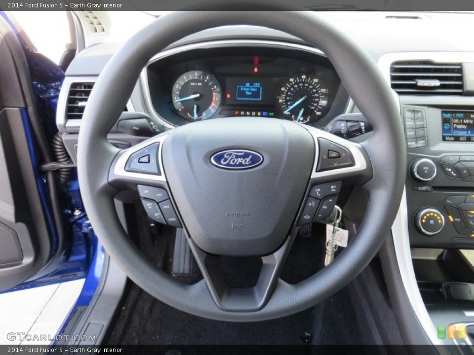 Earth Gray Interior Steering Wheel for the 2014 Ford Fusion S #87609553