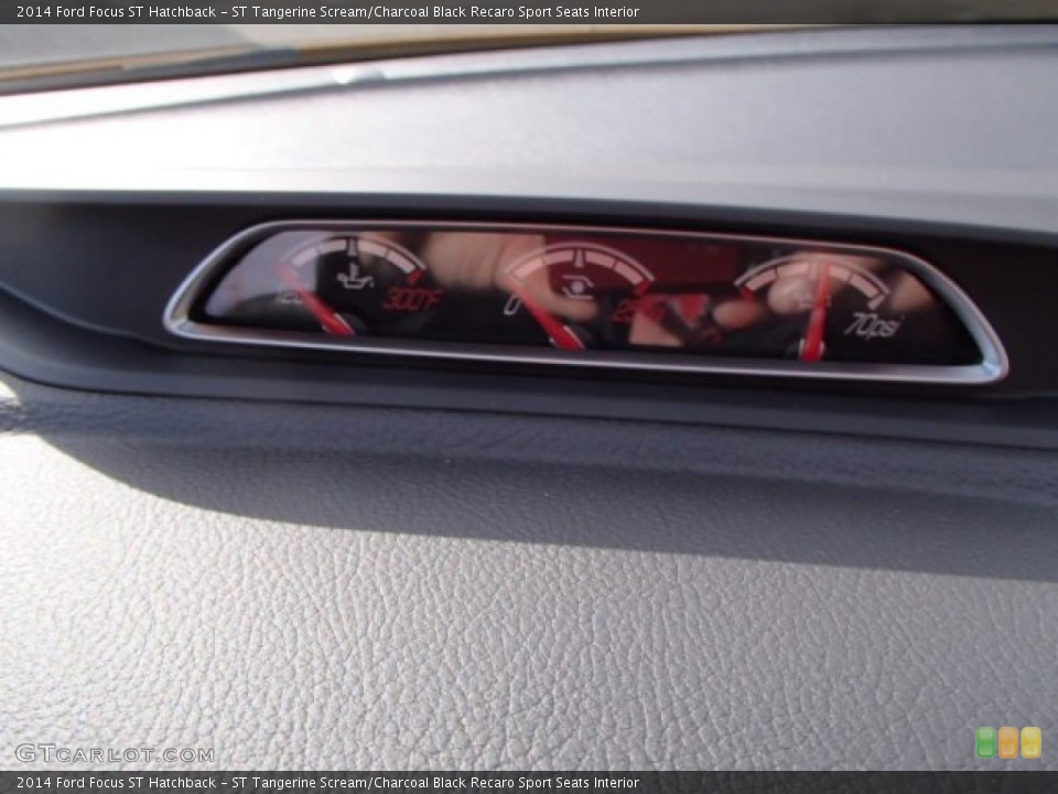 ST Tangerine Scream/Charcoal Black Recaro Sport Seats Interior Gauges for the 2014 Ford Focus ST Hatchback #87609605