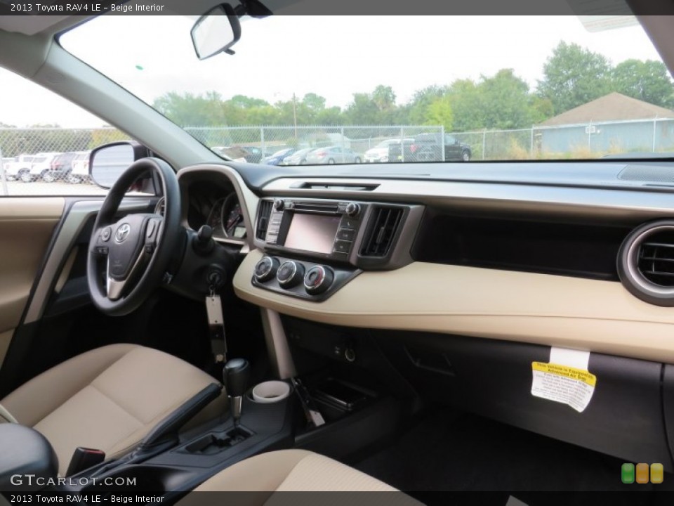 Beige Interior Dashboard for the 2013 Toyota RAV4 LE #87610024