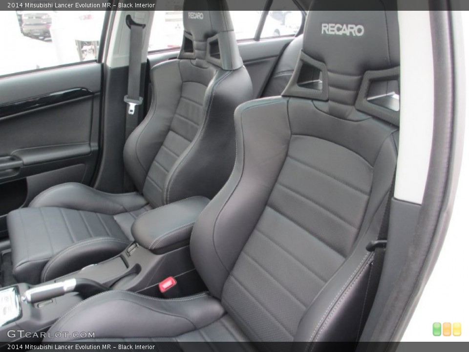 Black Interior Front Seat for the 2014 Mitsubishi Lancer Evolution MR #87611653