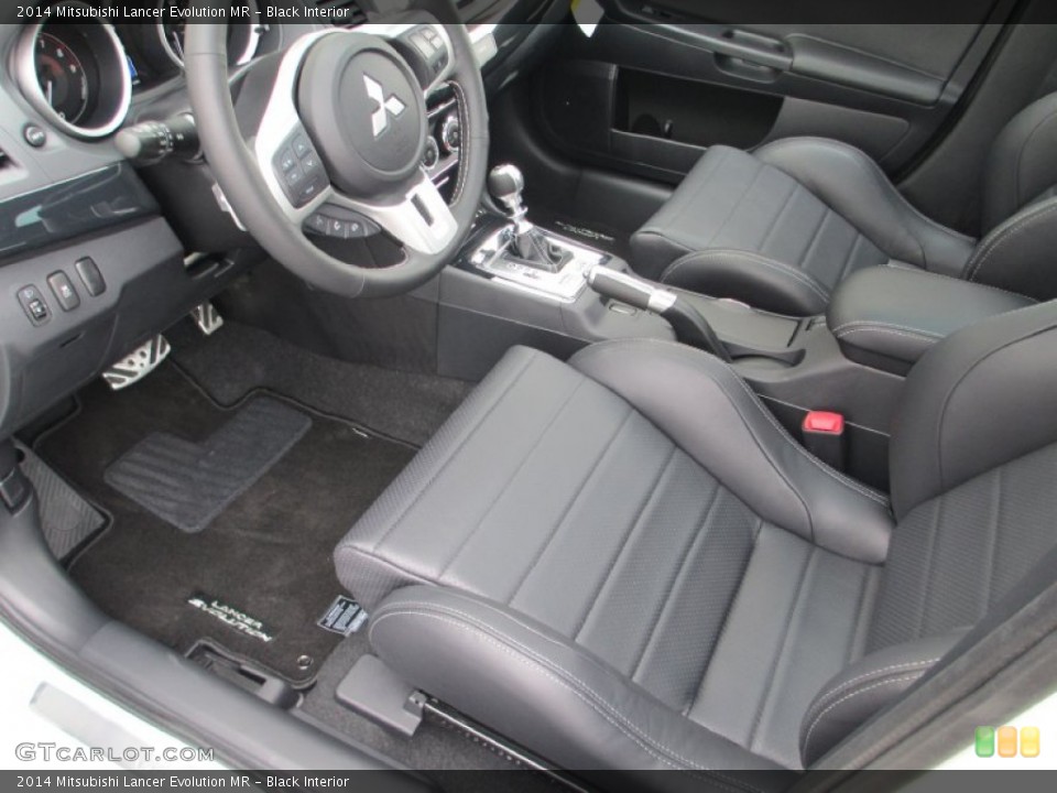 Black Interior Front Seat for the 2014 Mitsubishi Lancer Evolution MR #87611683