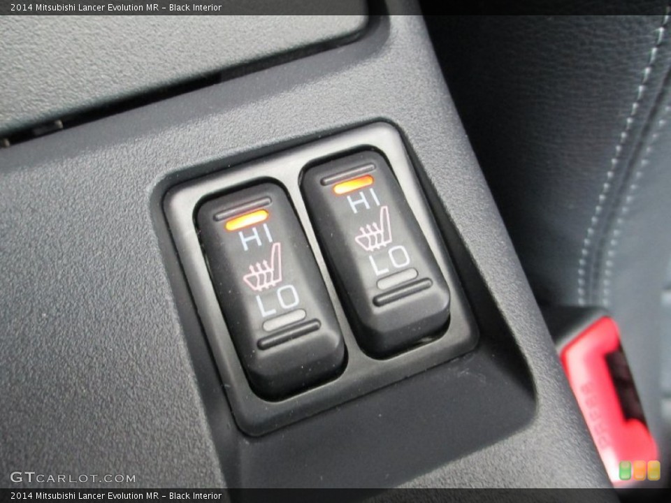 Black Interior Controls for the 2014 Mitsubishi Lancer Evolution MR #87611869