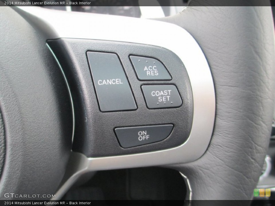 Black Interior Controls for the 2014 Mitsubishi Lancer Evolution MR #87611928