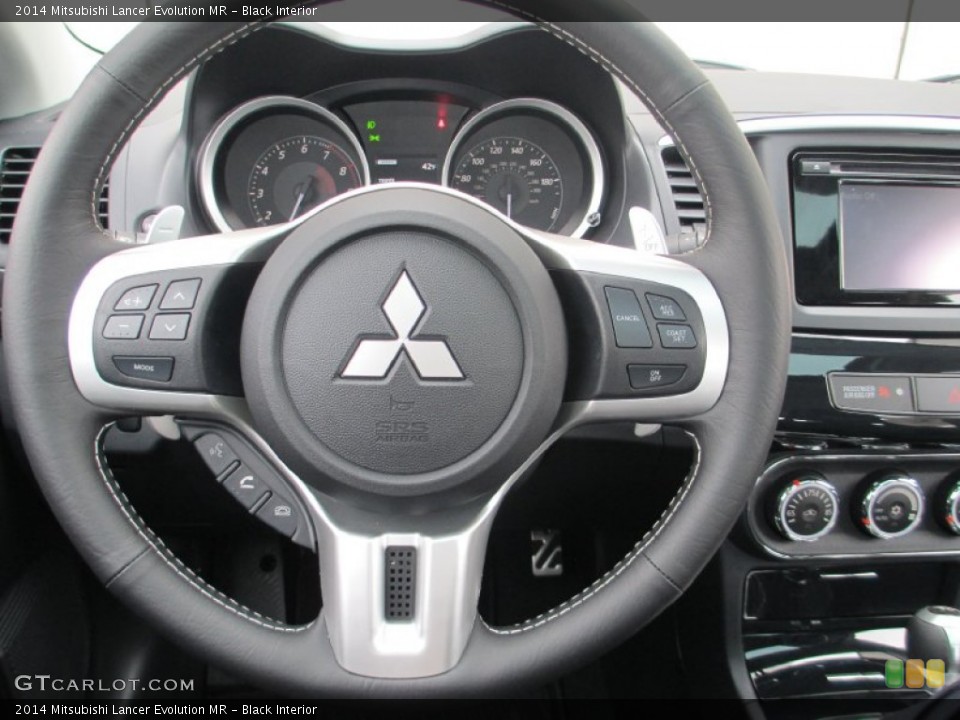 Black Interior Steering Wheel for the 2014 Mitsubishi Lancer Evolution MR #87612001