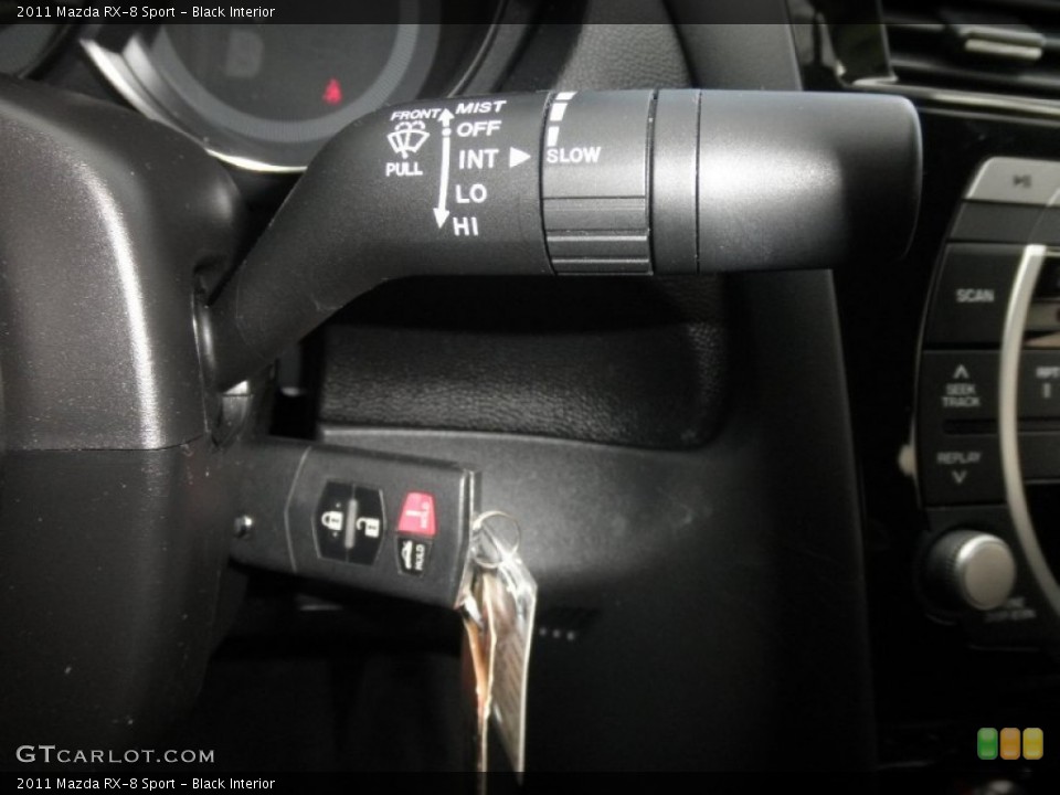 Black Interior Controls for the 2011 Mazda RX-8 Sport #87613021