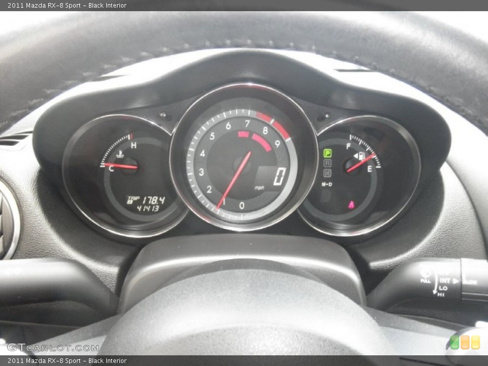 Black Interior Gauges for the 2011 Mazda RX-8 Sport #87613060