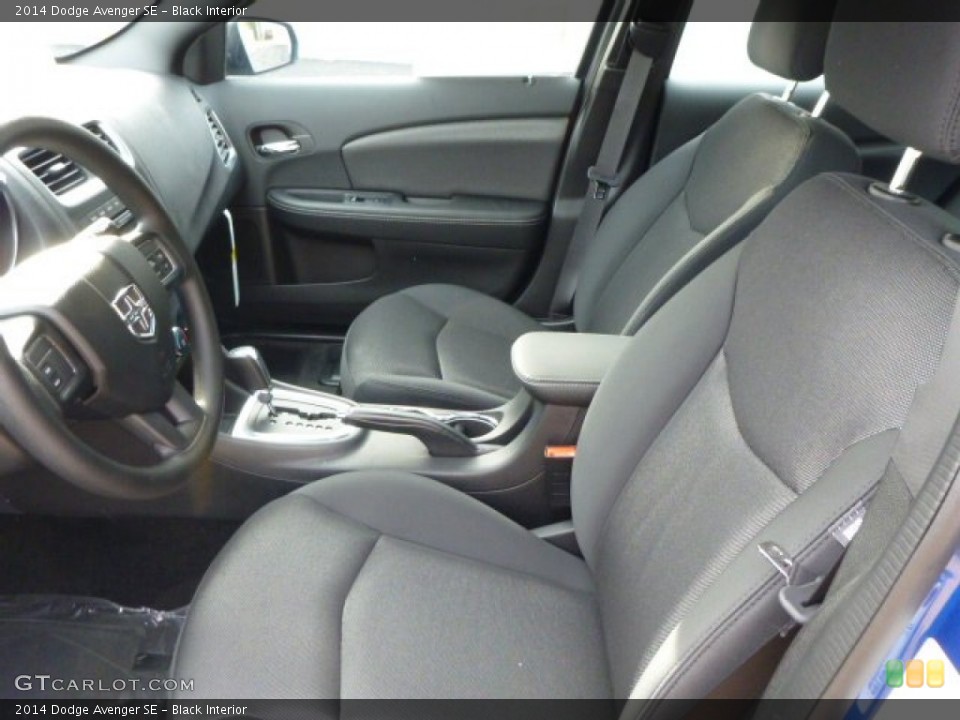 Black Interior Front Seat for the 2014 Dodge Avenger SE #87615298