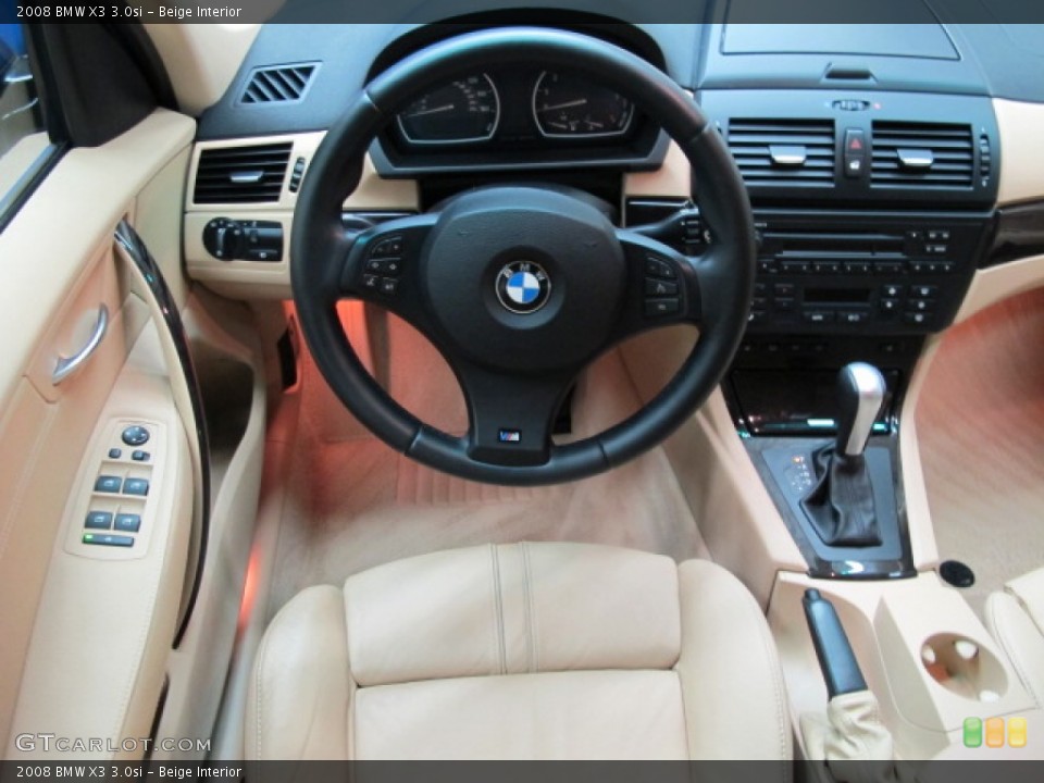 Beige Interior Dashboard for the 2008 BMW X3 3.0si #87615424
