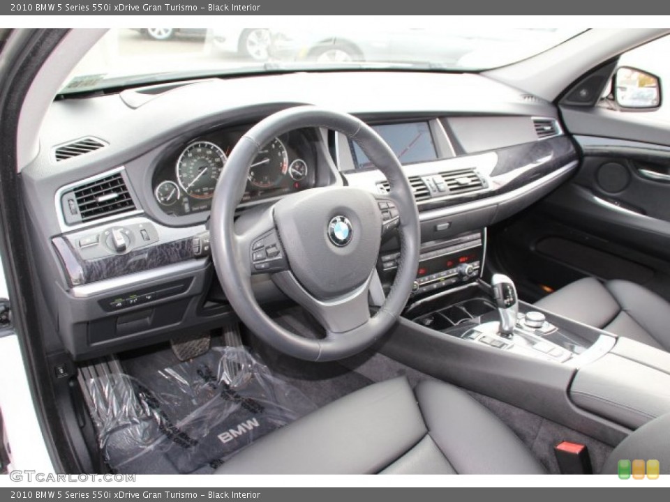 Black Interior Prime Interior for the 2010 BMW 5 Series 550i xDrive Gran Turismo #87623071